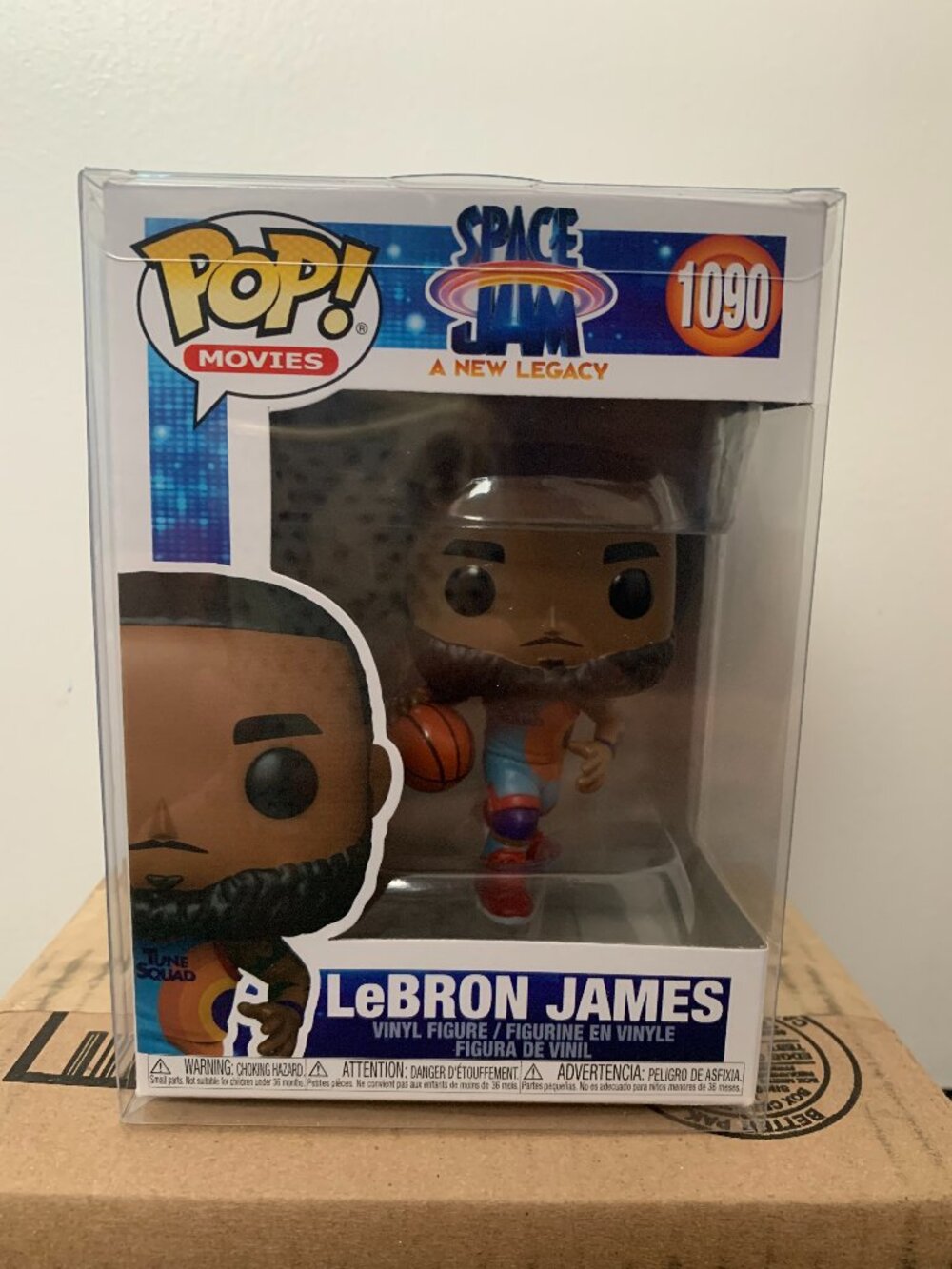 LeBron James Space Jam Funko Pop with case